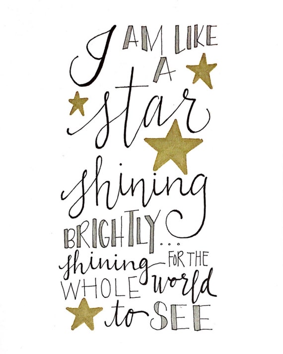 Star Shining Brightly Instant Download / by OrchardandBrick