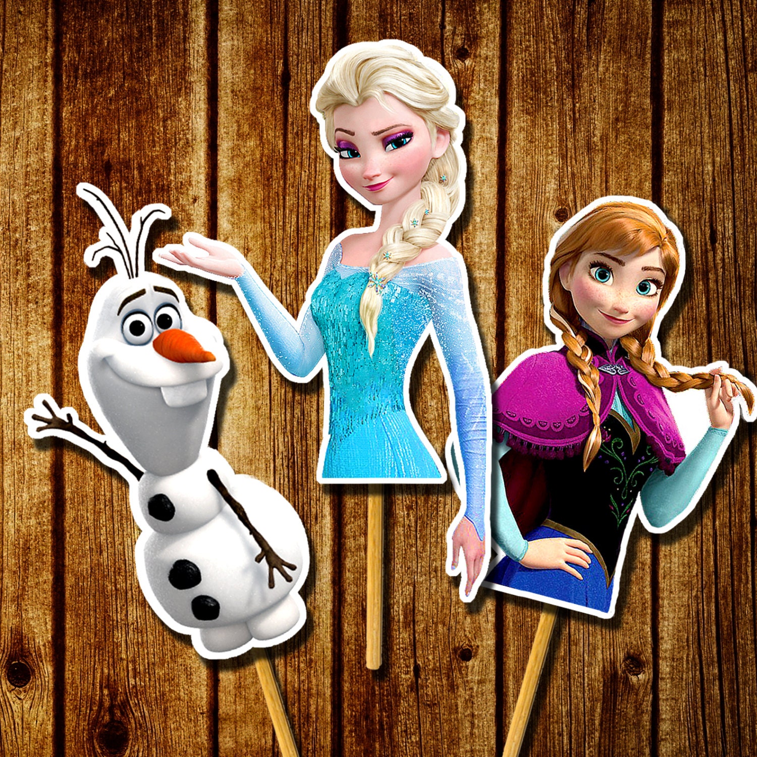PRINTABLE Frozen Cupcake Toppers Elsa cupcake toppers let it