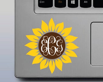 Download Sunflower Monogram - 210004M1- Personalized Cutout ...