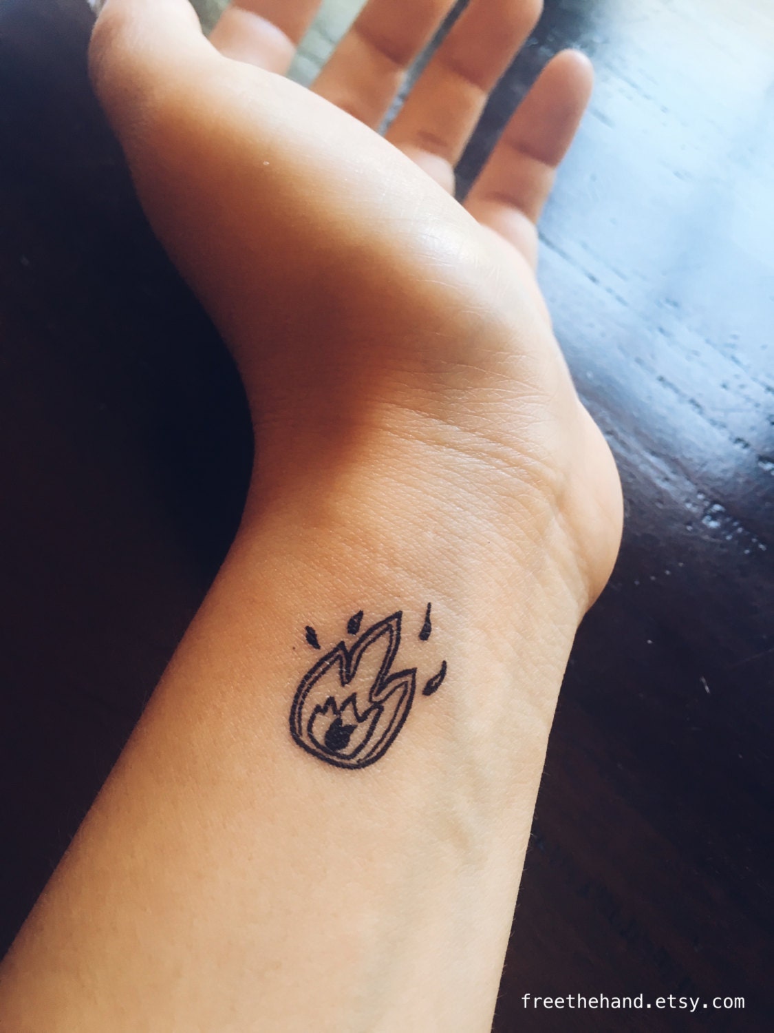 temporary etsy tattoo / Temporary Fire Tattoo Set / Flame 2 Lit of temporary etsy tattoo / Temporary Fire Tattoo Set / Flame 2 Lit of