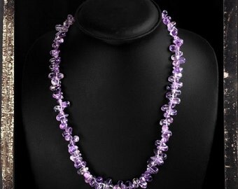 20% OFF COUPON!!!---Amethyst Bead 20" Necklace, Single strand, 230.00 ctw