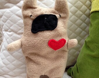 Claude ~ The French Bulldog Bummlie ~ Stuffing Free Dog Toy ~ Ready To Ship Today