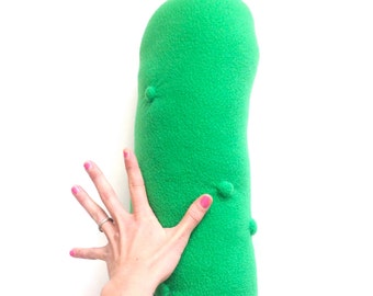 Pickle Plush - Giant Cucumber Pillow - Vegetable Pillow