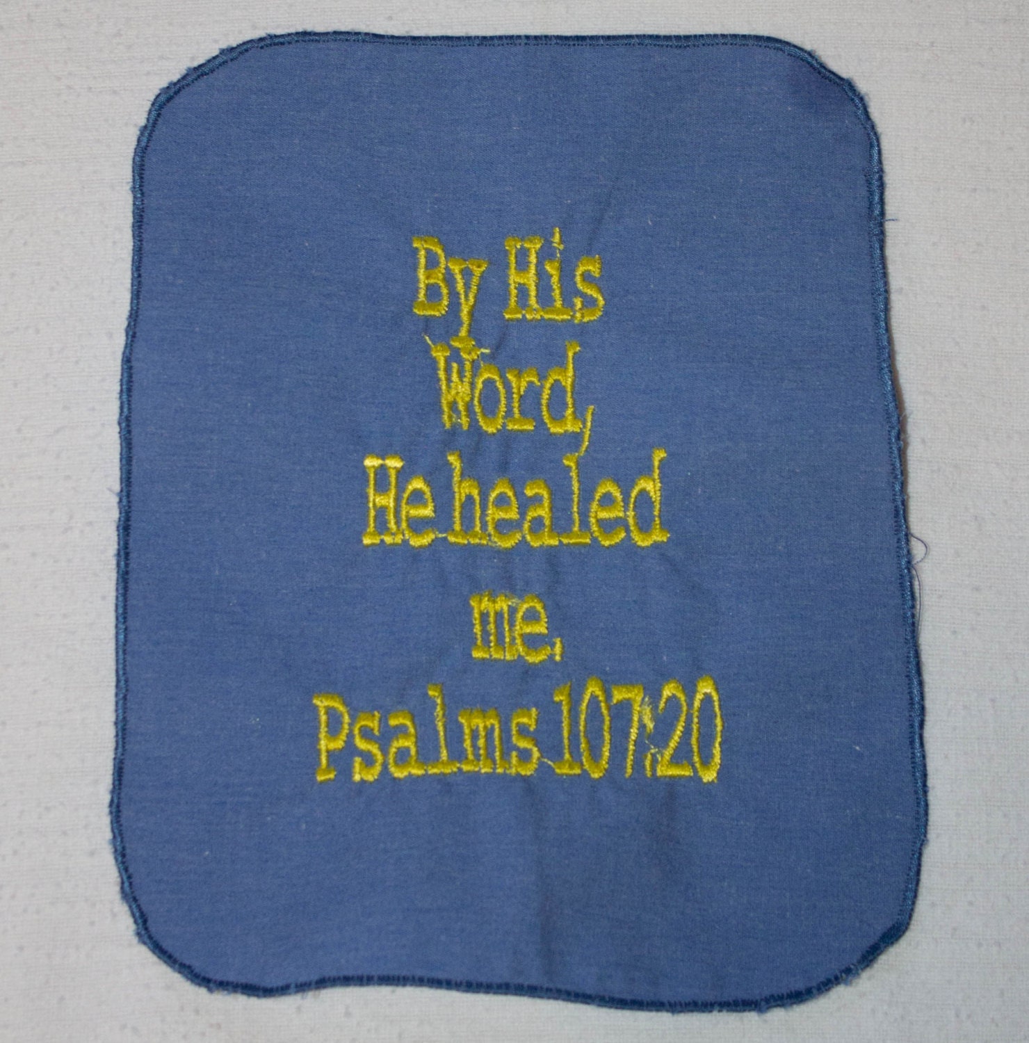 Scripture HandkerchiefPrayer Cloth He Healed Me