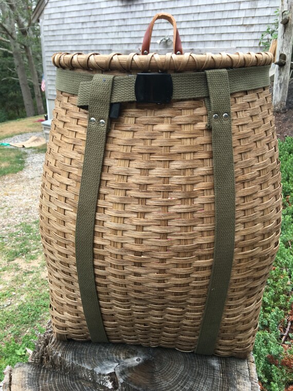 Hand woven Adirondack Pack Basket