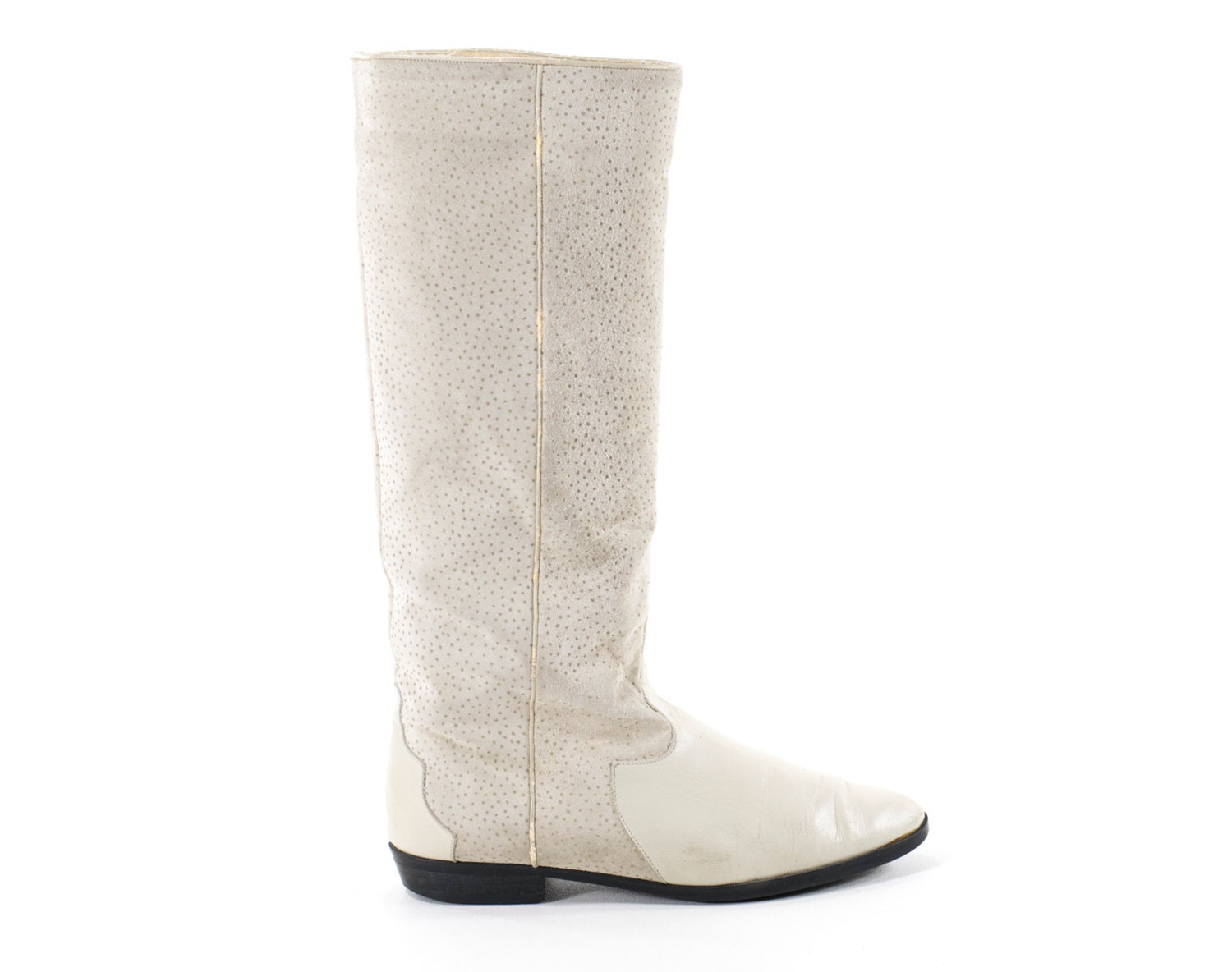 flat long boot