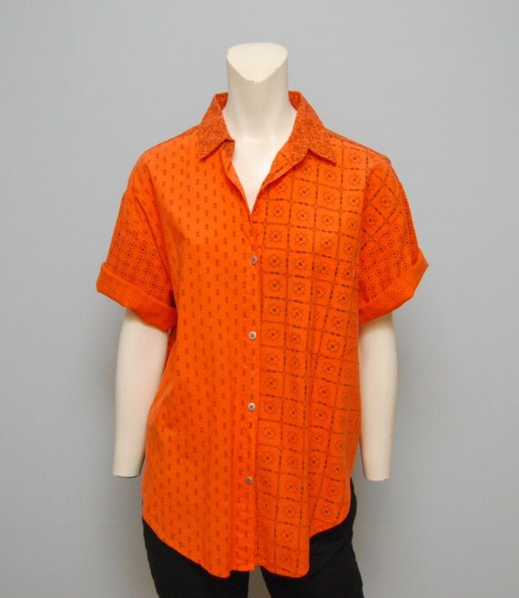 orange button up mens