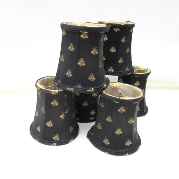 Vintage Lamp Shades / Clip On Light Shade / by WhimzyThyme on Etsy