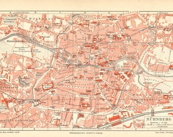 City map Nuremberg Germany ai