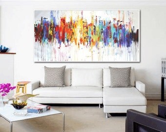 60" Art Painting wall art large painting abstract painting acrylic painting oil painting from jolina anthony signet express shipping