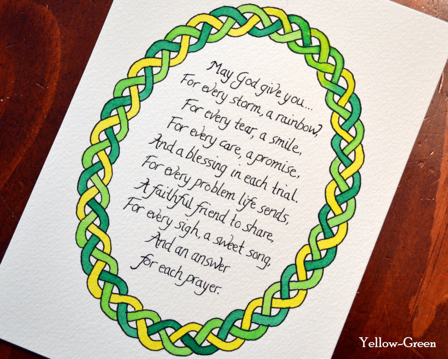 Irish blessing & Celtic knot border | Blue Jay Bay