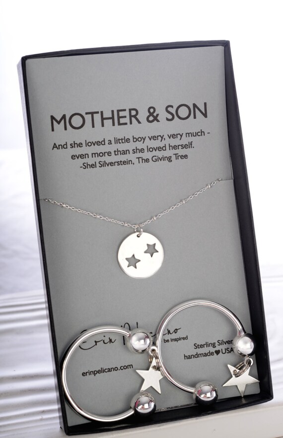 Mom Son Jewelry Mother and Son Star Necklace Mother of the Mom Son Jewelry Mother and Son Star Necklace Mother of the