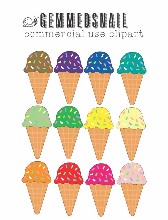 ice cream flavors clipart - photo #3