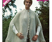 Popular items for crochet cape pattern on Etsy