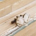 Real Birch Bark Cufflinks - beige woodland Cuff links for men - for rustic wedding