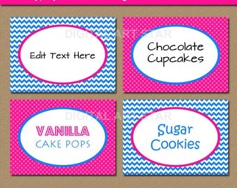 Halloween DIY Food Labels Printable Food Tags Halloween Tent