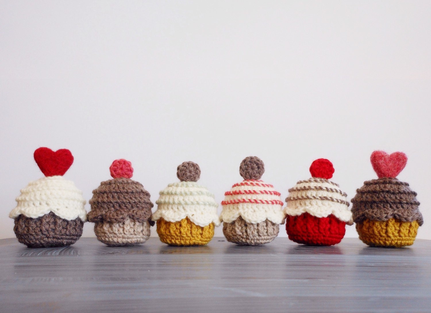 10 // little plush cupcake toys // stocking by moonvalleygoods