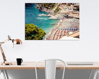 Aerial beach photography print