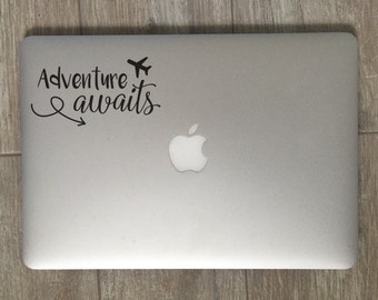 Adventure Awaits - Adventure Awaits Sticker - Adventure Decal - Laptop Decal - Laptop Stickers - Laptop Sticker - Vinyl Decal Vinyl Sticker