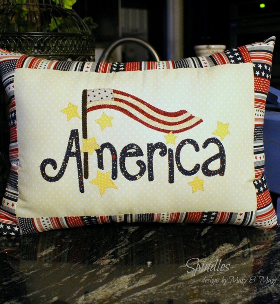 Decorative Throw Pillow America Pillow Labor Day Pillow
