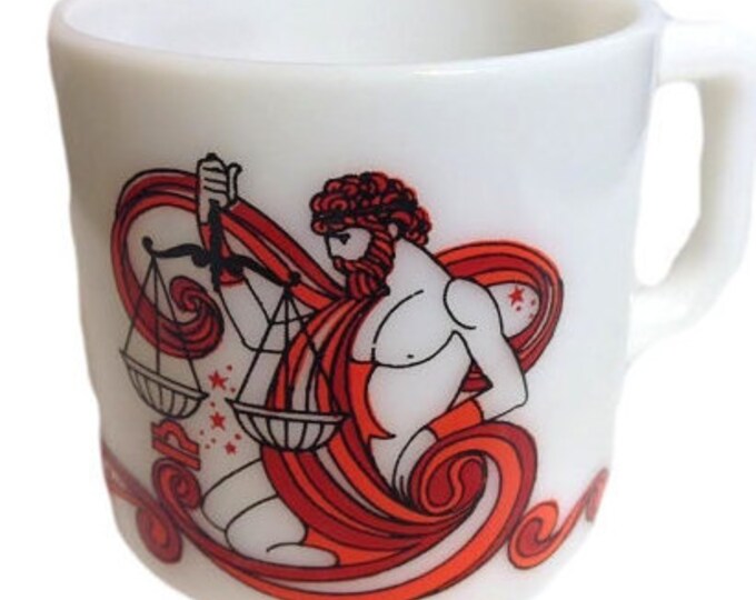 Vintage Coffee Mug Signed Beverly Zodiac Mugs Libra KMA