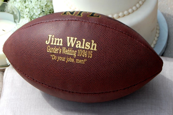 Personalized Football Custom Engraved Football Gifts for