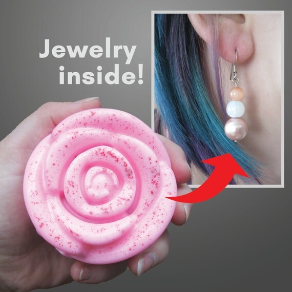 Items similar to Hidden Treasure Soap / jewelry gift / locket / woman gift / gift ideas for wife