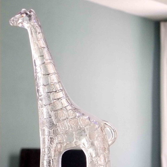 Kosta Boda Glass Giraffe Bookend Figurine by MidCenturyFLA on Etsy