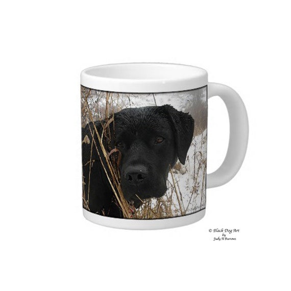 Items similar to Black Labrador Coffee Mug - Black Lab Mug - Labrador