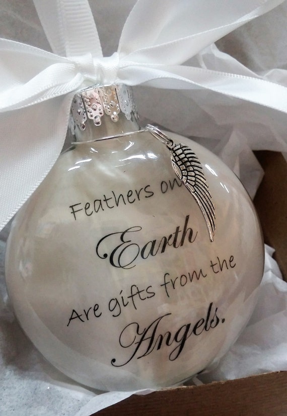 memorial christmas ornament feathers on earth are gifts from navy blue christmas ball ornaments