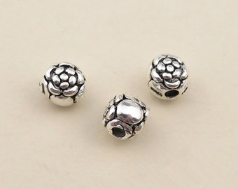 10pcs Sterling Silver Twist Tube Bead / by BeadsForDreams on Etsy