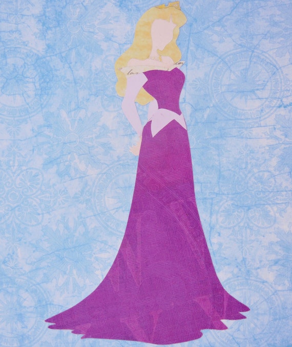 Full length Disney Princess silhouettes: Aurora