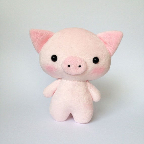 large stuffed piglet