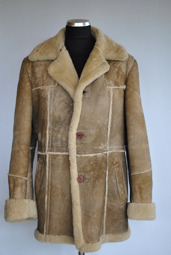 Vintage SEARS SHEEP SKIN men's coat advance vintage