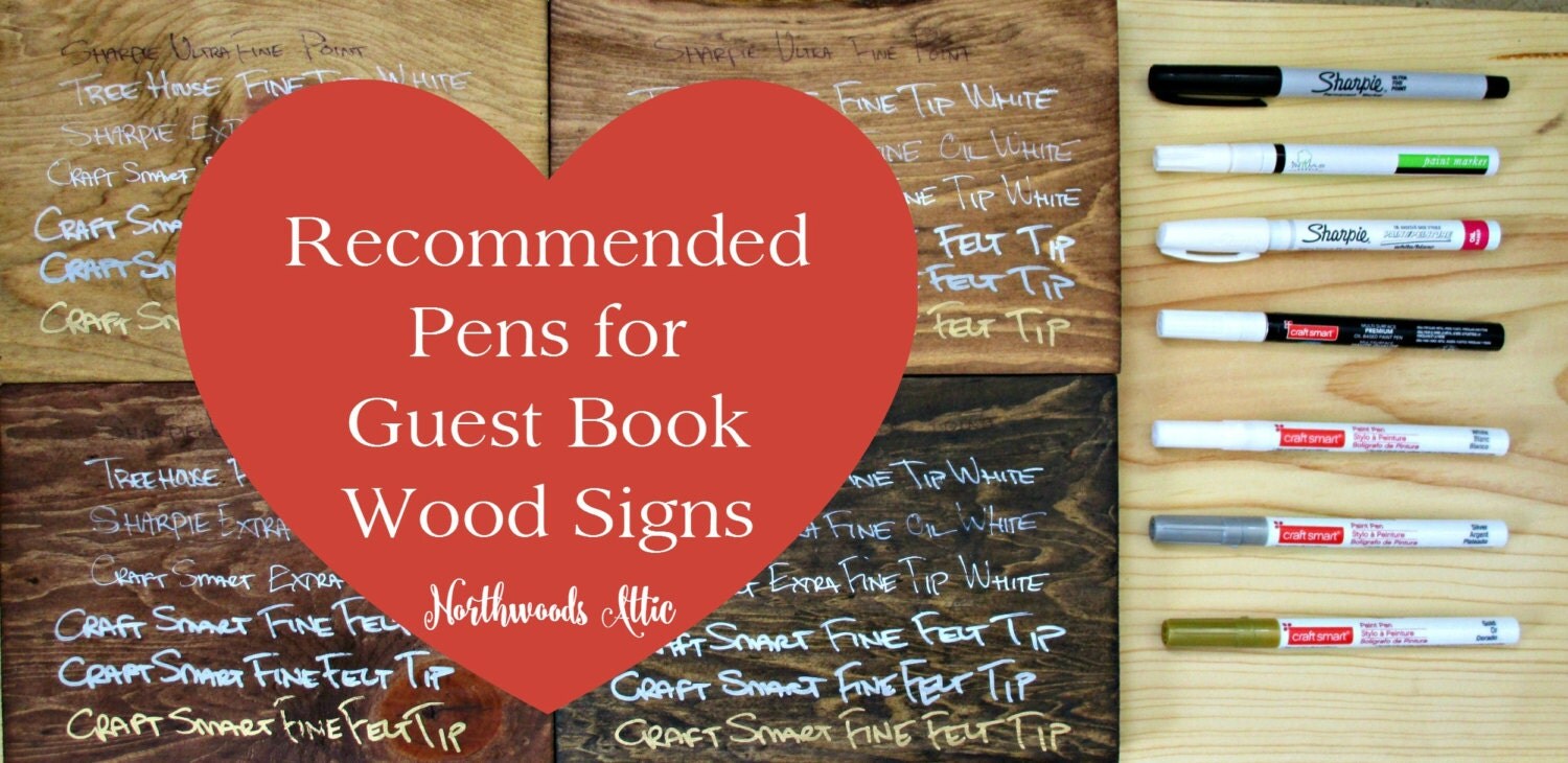 Paint Pens for Guest Book Wood Signs from