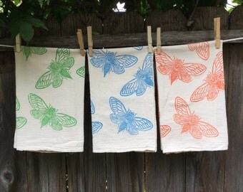 Cicadas Flour Sack Tea Towel