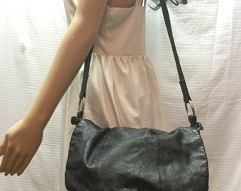 cc 25S Vintage Flap Bag 28cm Top Handle Black Calfskin main image 0