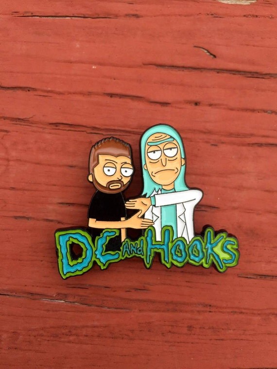 Zeds Dead DC and Hooks / Rick and Morty Pin v1 All Over