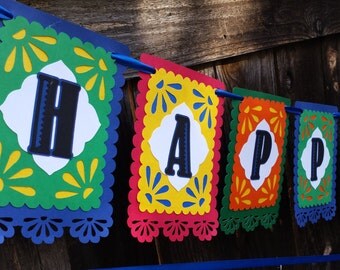 Fiesta Birthday Banner - Fiesta Banner - Fiesta Card stock banner - Fiesta Birthday - Fiesta Decoration - Fiesta Decor - Fiesta sign