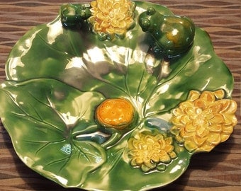Mojalica styled Water lilly plate, centerpiece