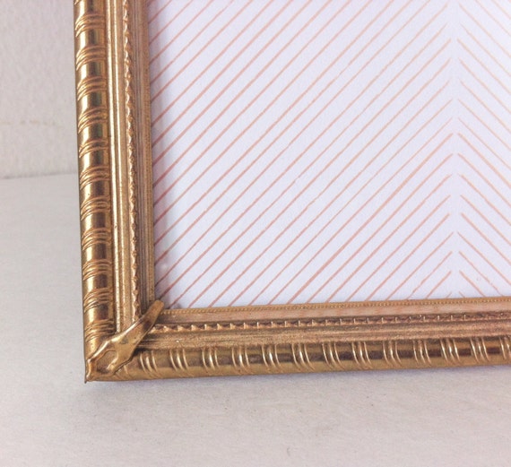 Vintage Gold Picture Frame 8x10 Ornate Metal Photo Frame