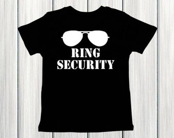 Ring Security Shirt Wedding Rehearsal Shirt Ring Bearer Gift Ring Bearer Shirt Boy Wedding Rings Shirt Wedding Shirt Ring Security Outfit
