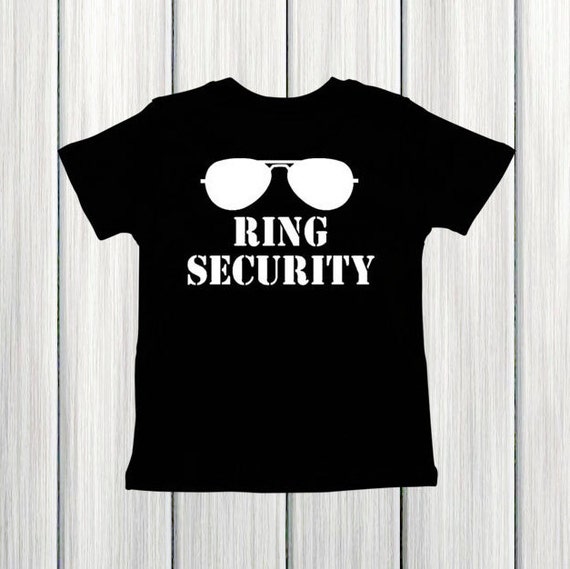 Ring Security Shirt Wedding Rehearsal Shirt Ring Bearer Gift