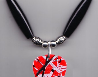Eddie Van Halen Signature Red Frankenstrat Guitar Pick Necklace - 2015 Tour
