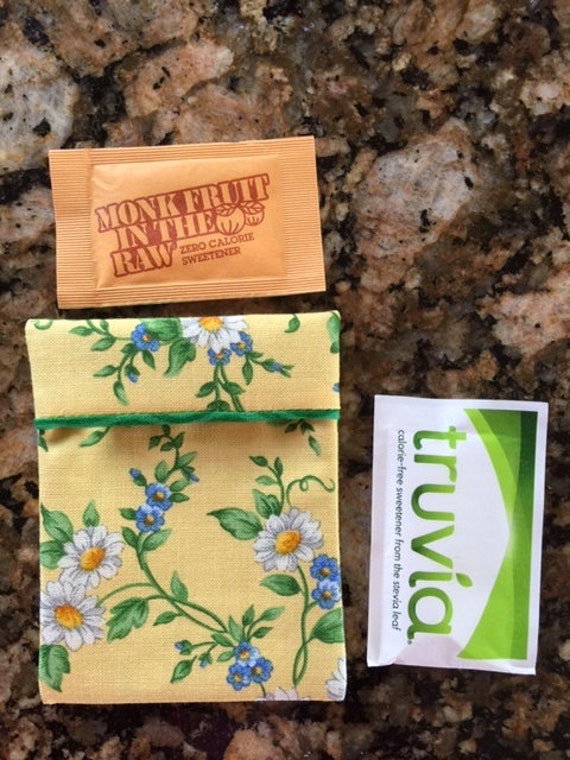 Sugar Packet Holder Travel Case for purse or pocket holder