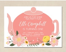 Popular items for teapot invitations on Etsy