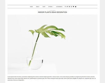 Blogger Template "Madison" - responsive blog theme - photography blog theme - wide blog template - minimalist blog template