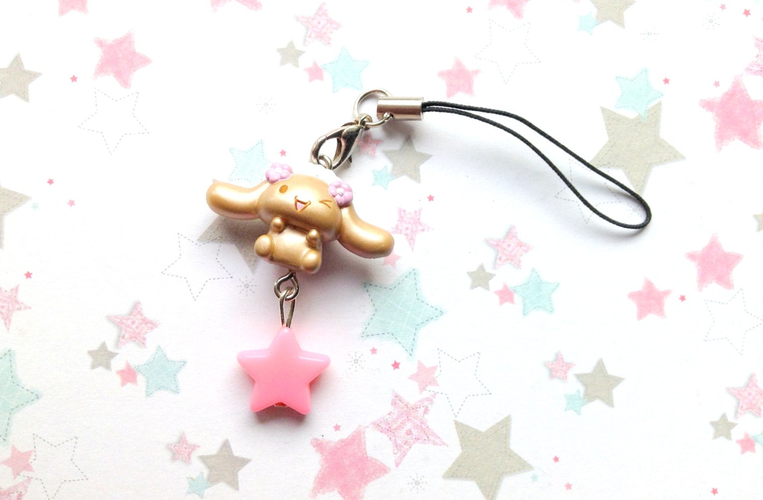 Anime Cinnamoroll Kawaii phone charm Mocha kawaii keychain