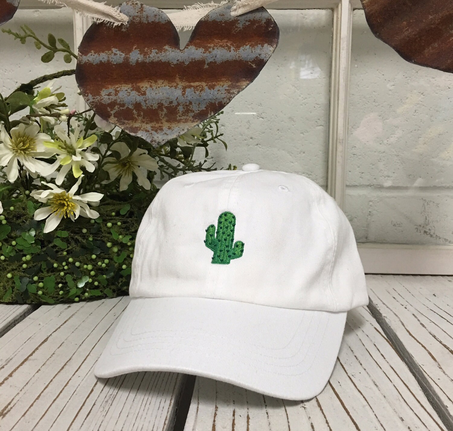 Cactus Embroidered Baseball Cap