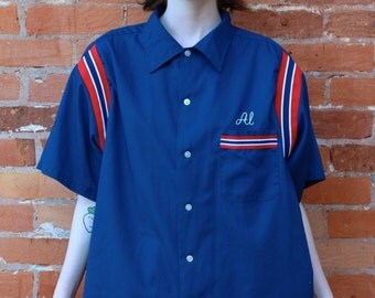 1960s Vintage Hilton Bowling Shirt, size L